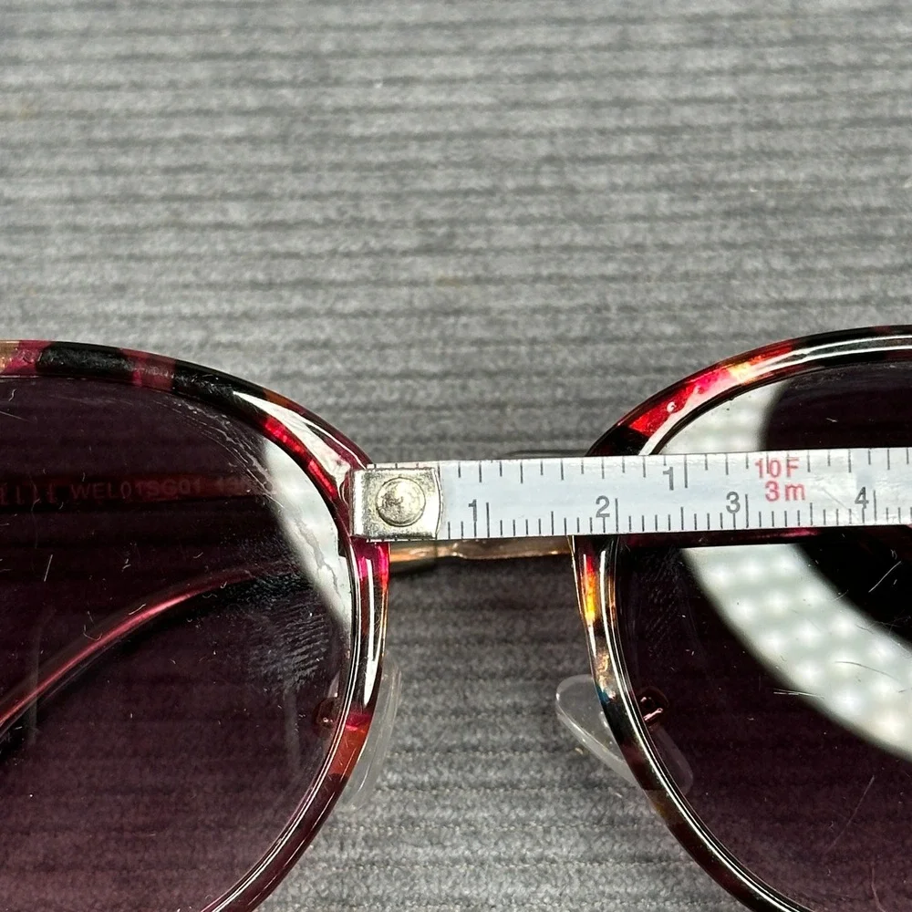 Elle Round Sunglasses Multi-Color Tortoise Rose Gold WEL01SG01 53-21-138 Y2k